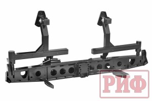 Zderzak tylny z 2 mocowaniami koła zapasowego UAZ 452 lift 65 mm [RIF]