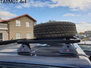 UAZ PATRIOT / UAZ PROFI / UAZ PICKUP platforma / bagażnik dachowy na koło zapasowe / oświetlenie  [ platform / roof rack for spare wheel / lighting ]