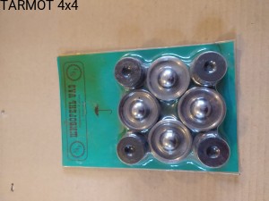 UAZ Sworznie zwrotnicy na kulach - komplet [UAZ axle pin on balls set of 4]