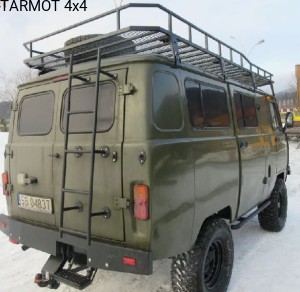 UAZ 452/3741/2206 BUCHANKA Zderzak tylny skrzynkowy   "TOR3"  [ UAZ 452/3741/2206 BUCHANKA rear bumper for offroad "TOR3"]