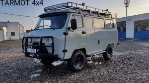 UAZ 452/3741/2206 BUCHANKA Zderzak przedni pod wyciągarkę z bulbarem  "FIR1"  [UAZ 452/3741/2206 BUCHANKA Front bmper for winch with bulbar]