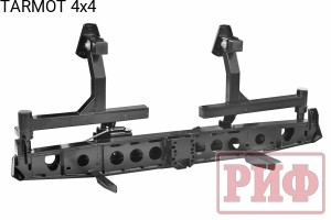 Zderzak tylny z 2 mocowaniami koła zapasowego UAZ 452 lift 65 mm [RIF]