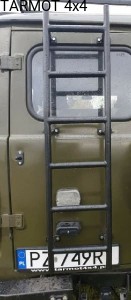 UAZ Buhanka drabinka tylna na drzwi [UAZ Buhanka leader mounted on doors]