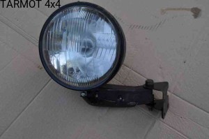 UAZ szperacz boczny czarny kompletny z ramieniem (search light side - black UAZ/GAZ 69 - with arm)