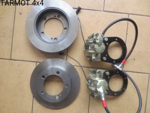 UAZ Hamulce tarczowe KIT montażowy przód/tył PL (UAZ brake disc mouting kit for standard axles)